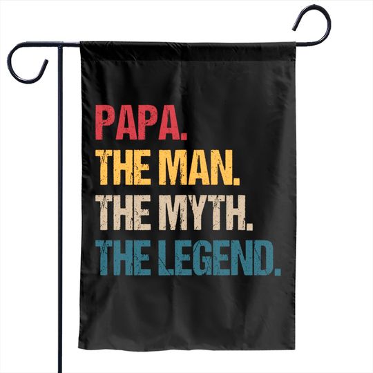 Discover Papa Man Myth Legend Father Gift Garden Flag