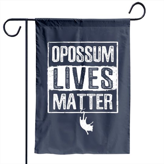 Discover Opossum Lives Matter Animal Garden Flag Funny Sleeping Opossum