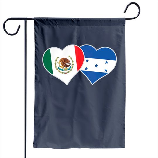 Discover Mexican Honduran Heart Love Mexico Honduras Flag Garden Flag