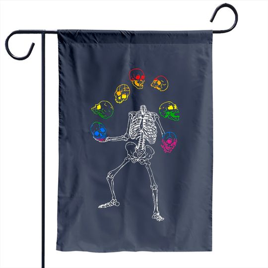 Discover Halloween Lgbt Pride Juggle Skeleton Skull Garden Flag