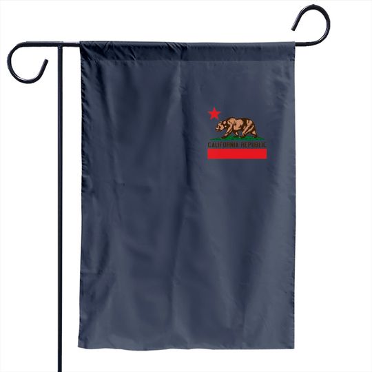 Discover California Bear Logo Garden Flag California State Bear Flag Logo Graphic