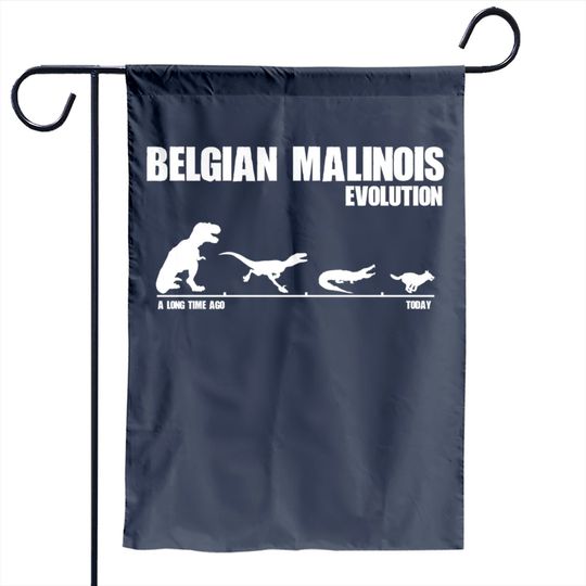 Discover Maligator Garden Flag Belgian Malinois Evolution - Maligator Maliraptor