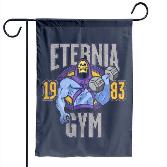 Discover Men's Skeletor Face Eternia Gym 1983 Garden Flag