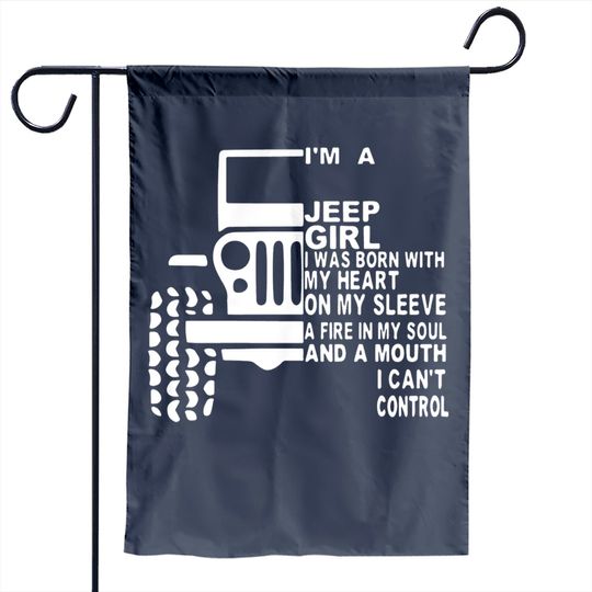 Discover Jeep Girl Heart On My Sleeve Garden Flag