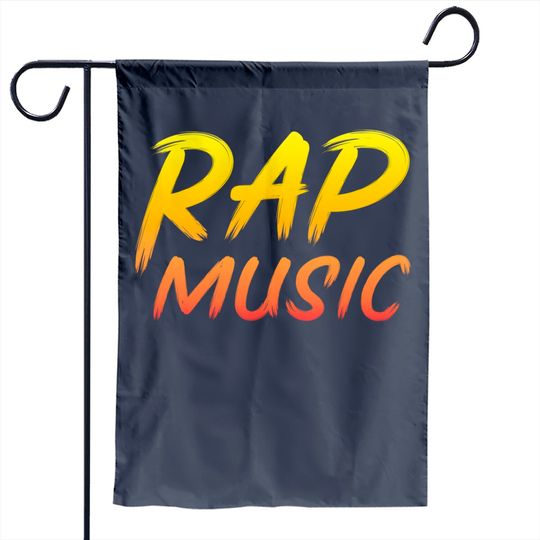 Discover Rap Music Garden Flag
