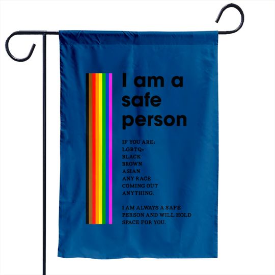 Discover I Am A Safe Person Lgbtq Ally Safe Space Pride Rainbow Flag Garden Flag
