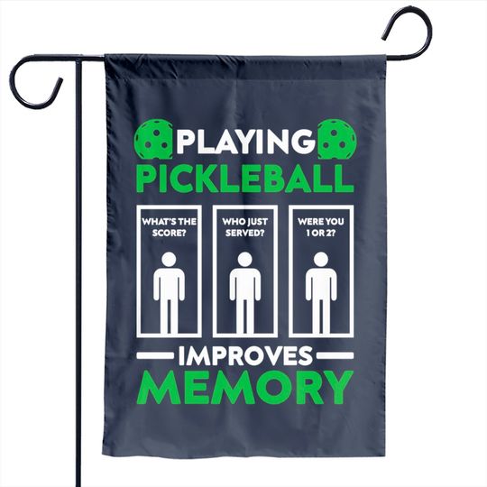 Discover Pickleball Memory Improvement Garden Flag