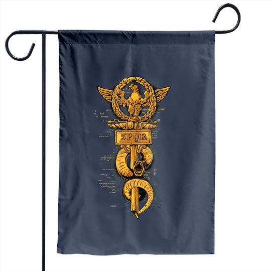 Discover Spqr Garden Flag Gift For Ancient Rome Roman Empire History Fans