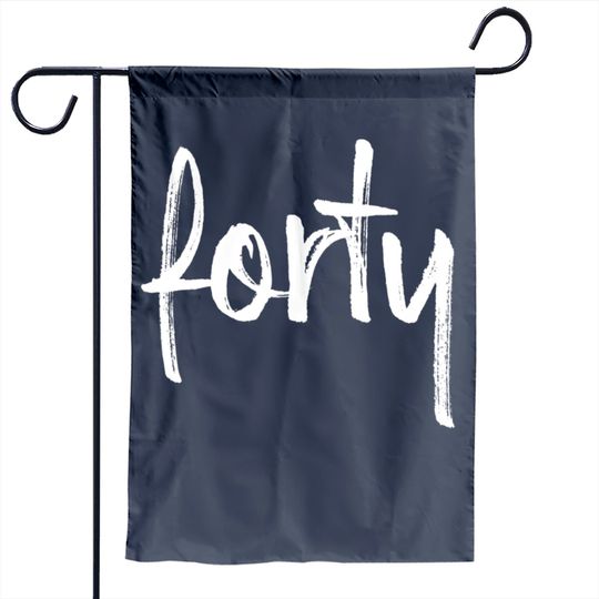 Discover 40 Forty 40th Birthday Gift Number 40 Garden Flag