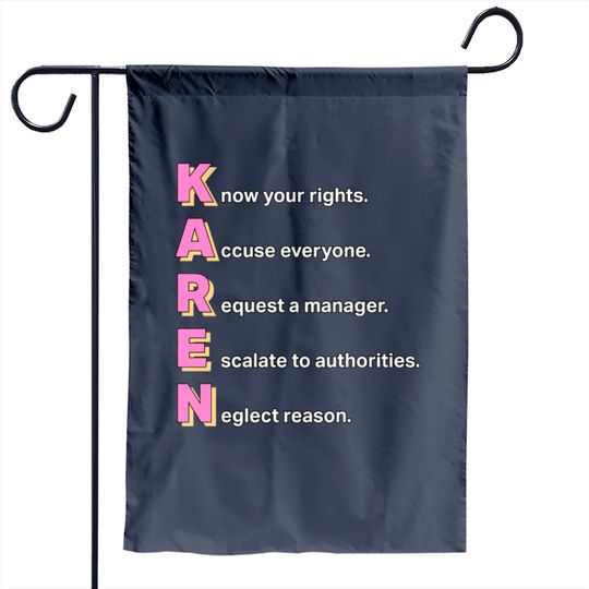 Discover Karen Acronym Meme Garden Flag