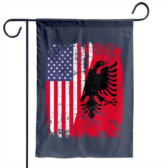 Discover Albanian Roots | American Flag | Albania Garden Flag
