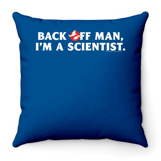 Discover Ghostbusters Back Off Man Throw Pillows