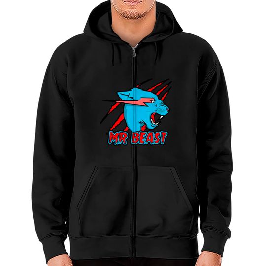 Discover Mr.Beast Zip Hoodies