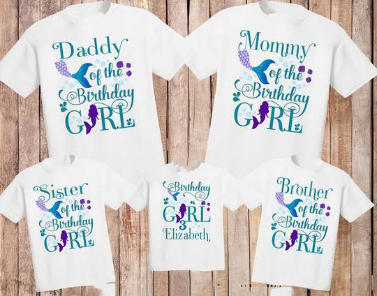 Discover Mermaid Birthday Shirt