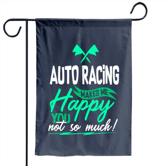 Discover Auto Racing Garden Flag