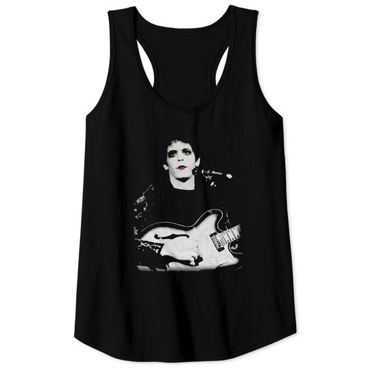 Discover Lou Reed Unisex Tank Tops: Bleached Photo