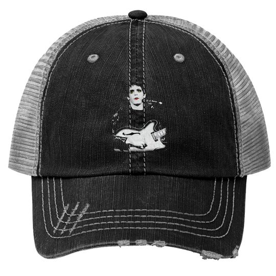Discover Lou Reed Unisex Trucker Hats: Bleached Photo