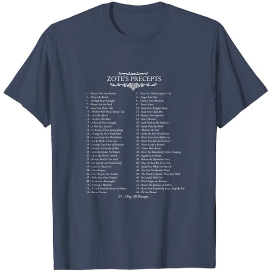 Discover The 57 Precepts of Zote - Hollow Knight - T-Shirt
