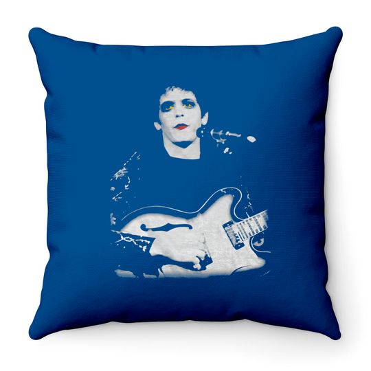 Discover Lou Reed Unisex Throw Pillows: Bleached Photo