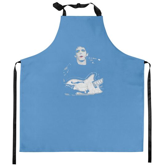 Discover Lou Reed Unisex Kitchen Aprons: Bleached Photo