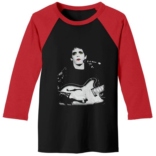Discover Lou Reed Unisex Baseball Tees: Bleached Photo