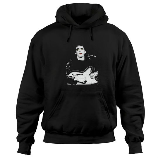 Discover Lou Reed Unisex Hoodies: Bleached Photo