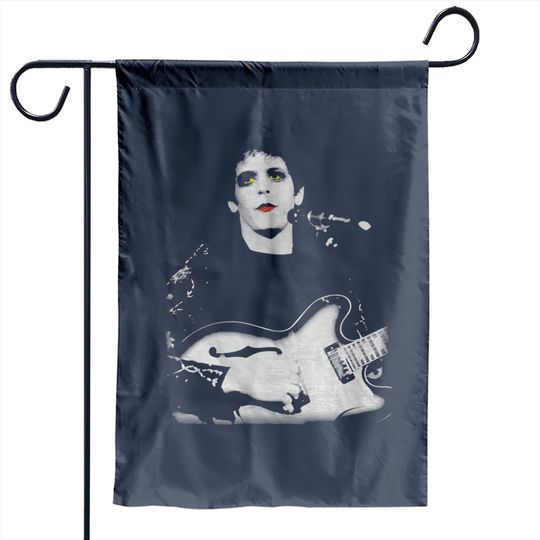 Discover Lou Reed Unisex Garden Flags: Bleached Photo