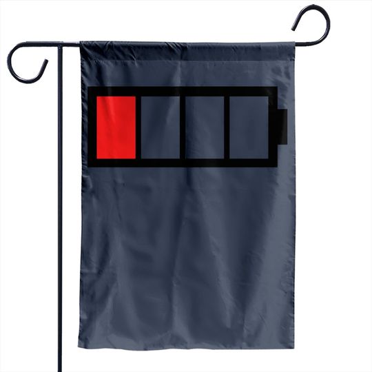 Discover Battery Low Garden Flag