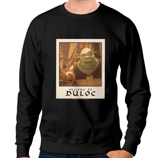 Discover Shrek Welcome To Duloc Shrek And Donkey Polaroid Sweatshirts