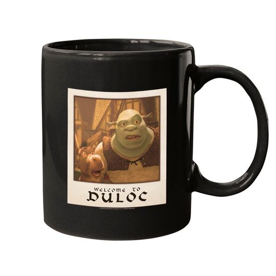 Discover Shrek Welcome To Duloc Shrek And Donkey Polaroid Mugs