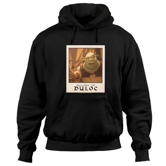 Discover Shrek Welcome To Duloc Shrek And Donkey Polaroid Hoodies