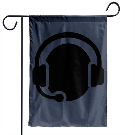 Discover Headset Headphones Garden Flag