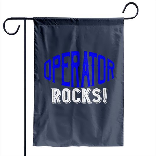Discover Operator Rocks! Garden Flag