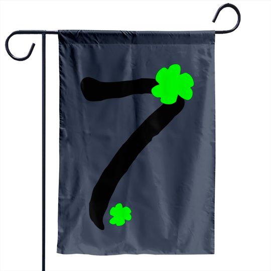 Discover Number 7 Shamrock Garden Flag