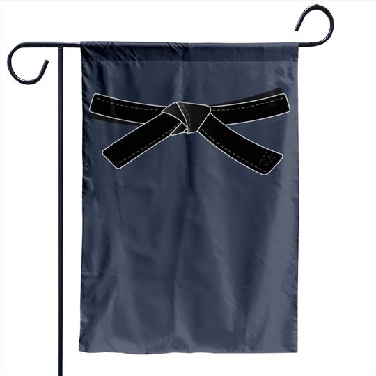 Discover Black Belt For Karate Or Other Sports Garden Flag