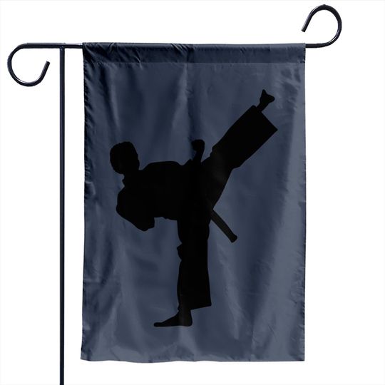Discover Kick! - Karate, Martial Arts, Kick, Self Defense Garden Flag