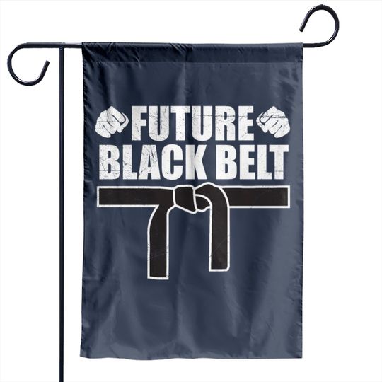 Discover Future Black Belt Martial Arts Funny Gift Idea Garden Flag