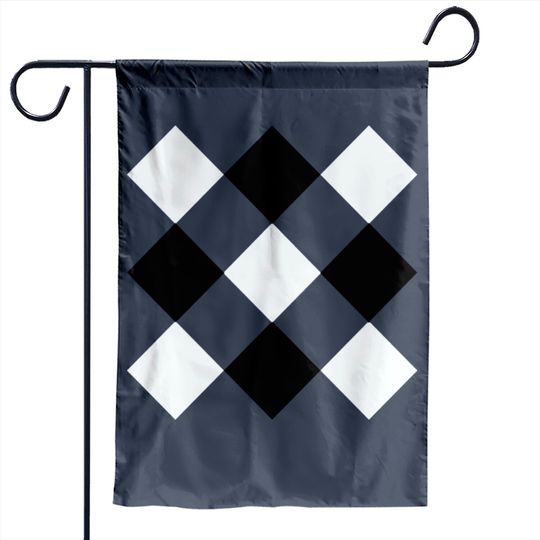 Discover Checkers Game Garden Flag