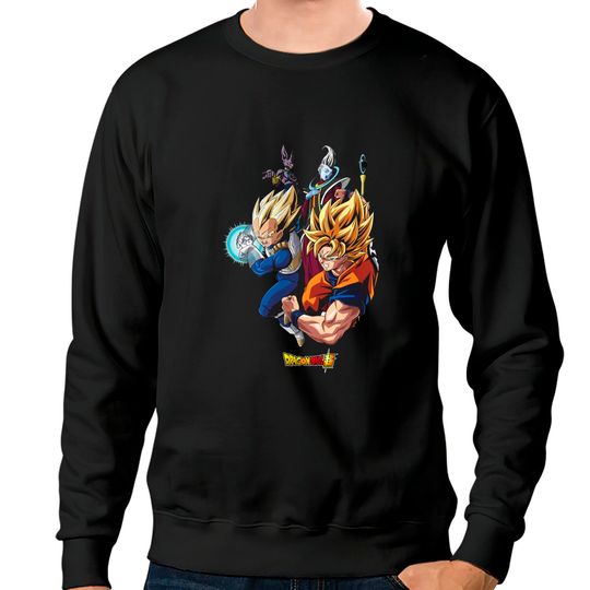 Discover Dragon Ball Z Character Crew Neck Sweatshirts