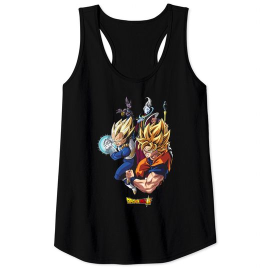 Discover Dragon Ball Z Character Crew Neck Tank Tops