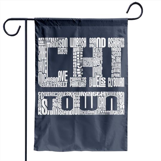 Discover Chi Town Streets Chicago Hoody Clothing Apparel Garden Flag