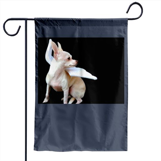 Discover Little White Dog Co. Logo Garden Flag