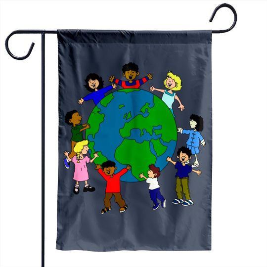 Discover Children Around The World Garden Flag
