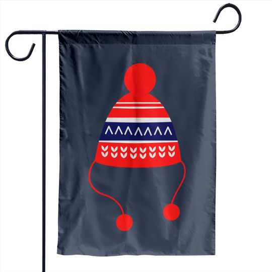 Discover Winter Hat Garden Flag