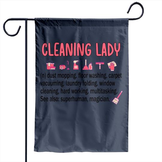 Discover Cleaning Lady Housekeeping Professional Cleaner Garden Flag