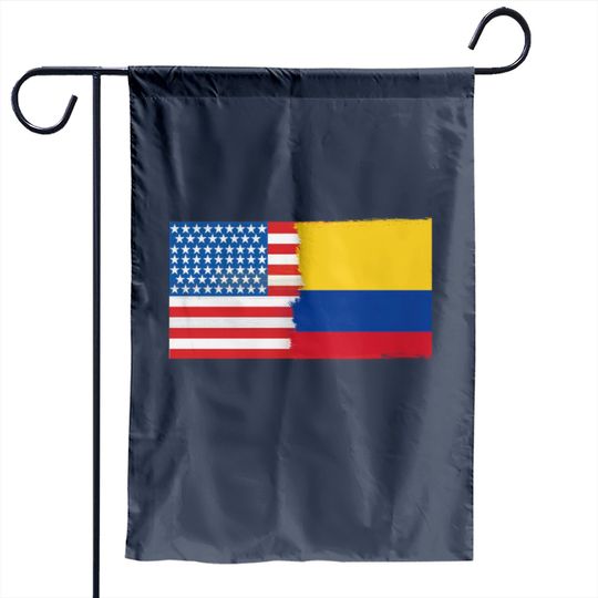 Discover Half Colombia Half Usa Flags Garden Flag
