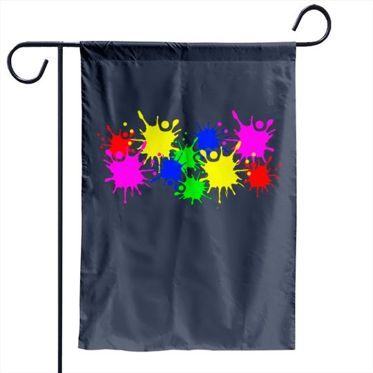 Discover Colorful Splashes Garden Flag
