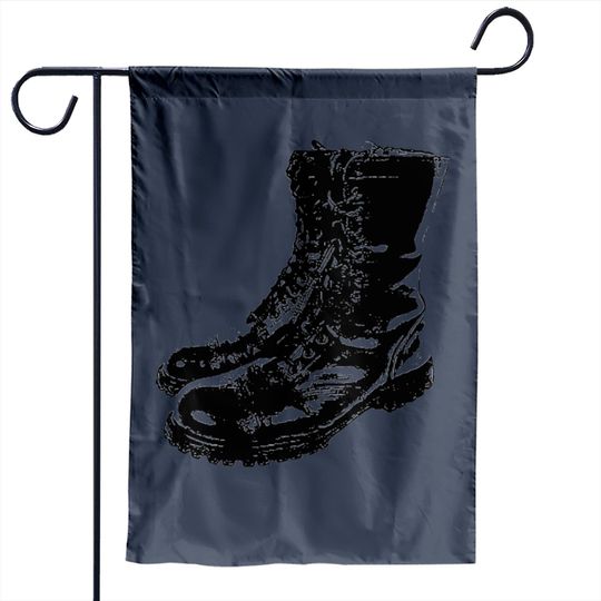 Discover Polished Boots Garden Flag