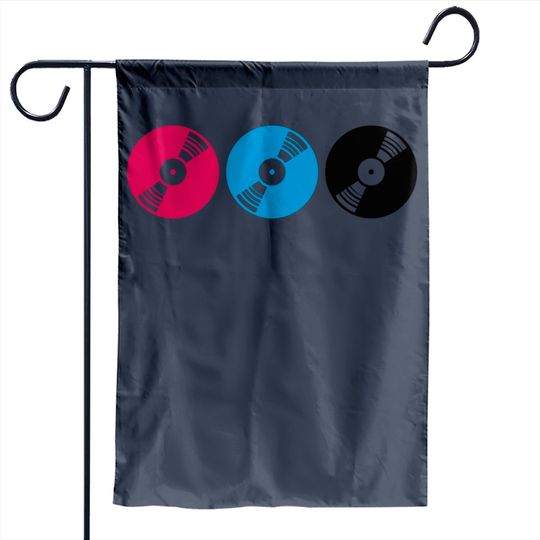 Discover Vinyl Colorful Set Club Music Love Garden Flag