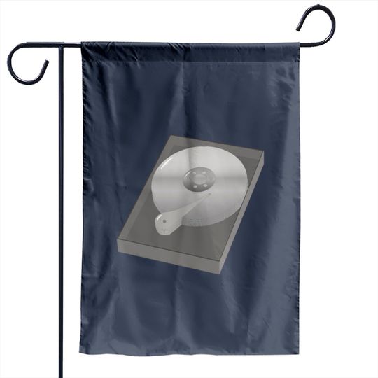 Discover Hard Disk Garden Flag